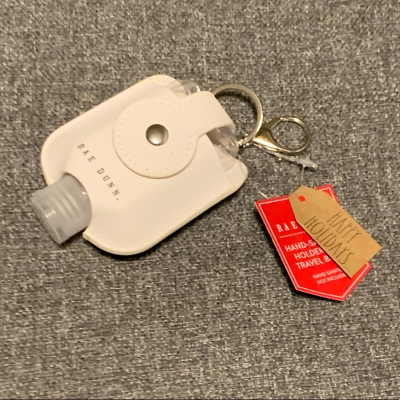 Rae Dunn Hand Sanitizer Holder & Travel Bottle - Happy Holidays - Picture 4 of 5